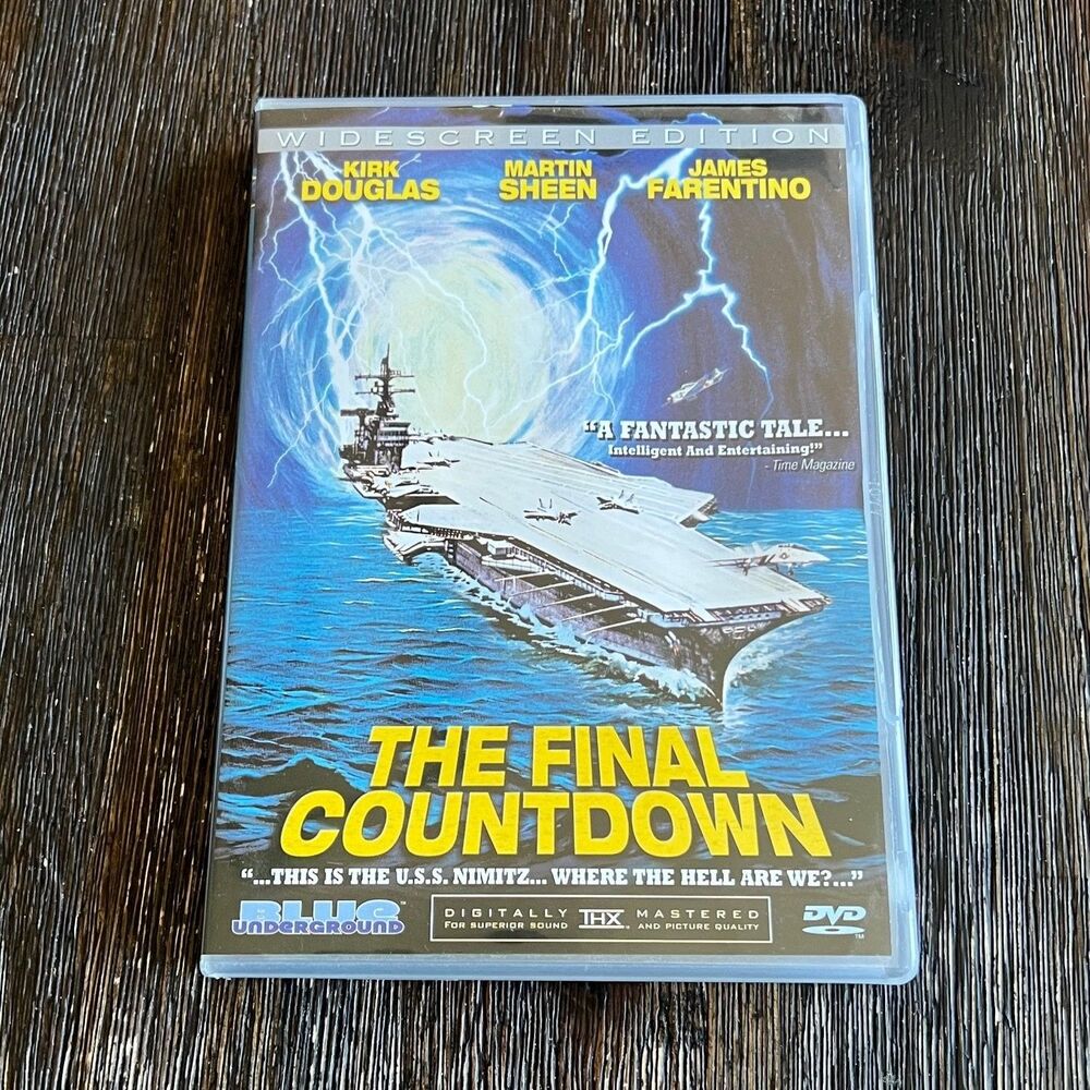 The Final Countdown DVD 1980 Widescreen Kirk Douglas Martin Sheen THX Blue